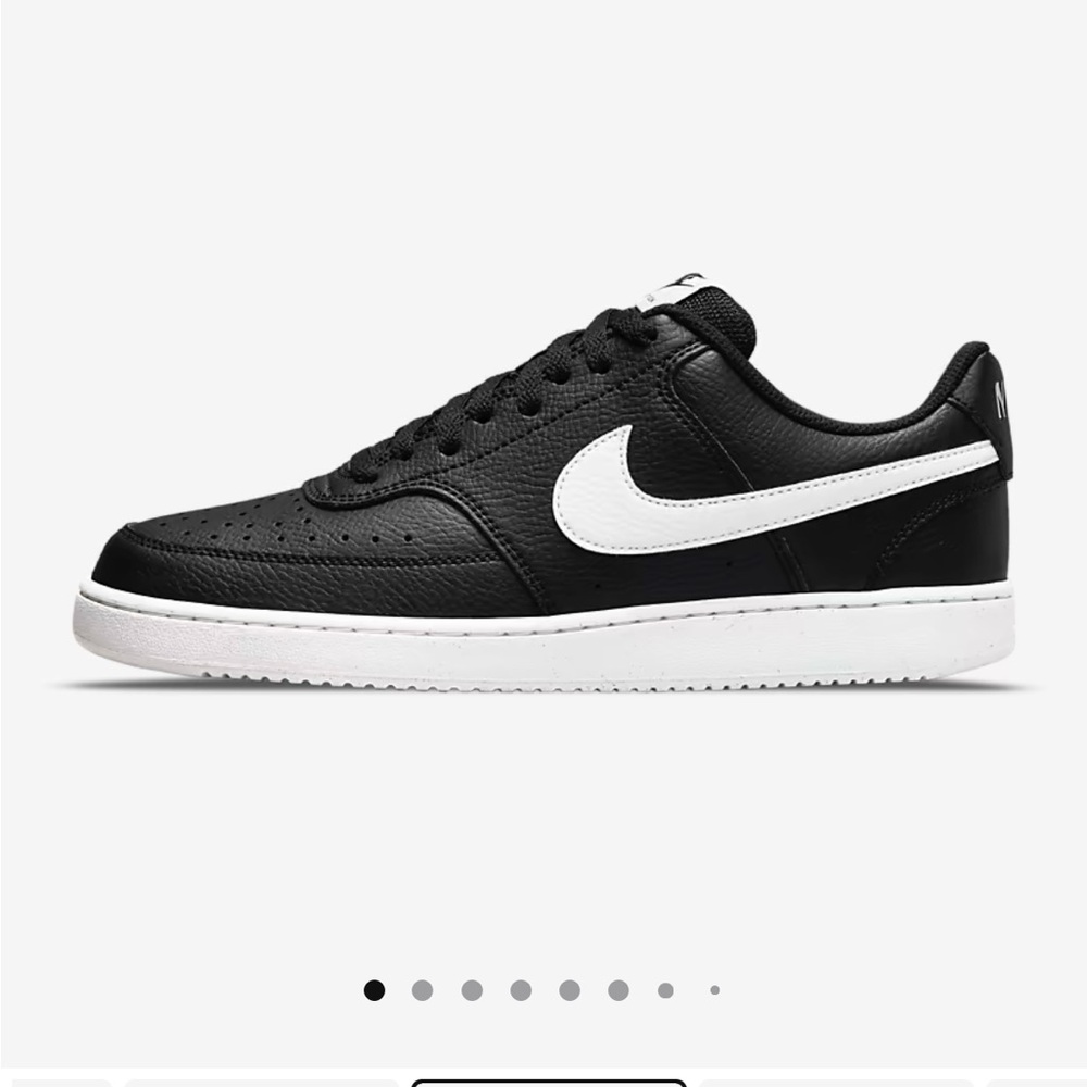 Nike white and black court vision shoes
